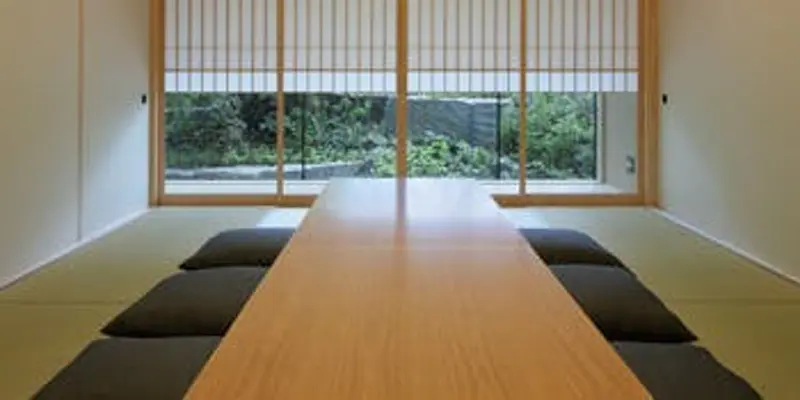 日本料理 桂の屋上庭園を望む個室の一例