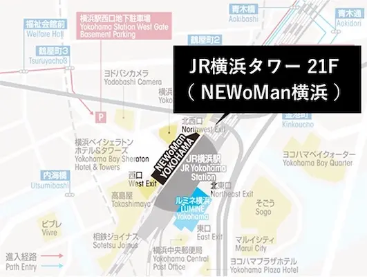 DRESSY ROOM YOKOHAMAへの地図