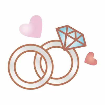 「婚約指輪・結婚指輪」のイメージ