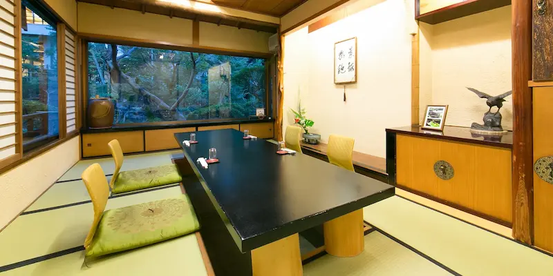 賀城園の個室の一例・ビュー