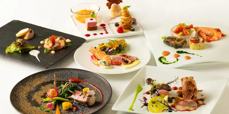 ダンゼロのフランス料理メニューの一例