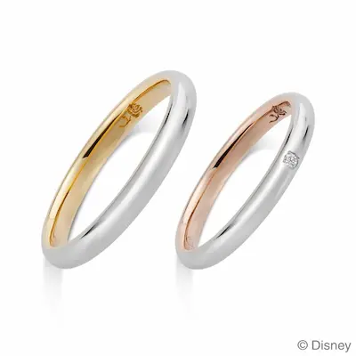 ケイウノ ブライダルの美女と野獣の結婚指輪