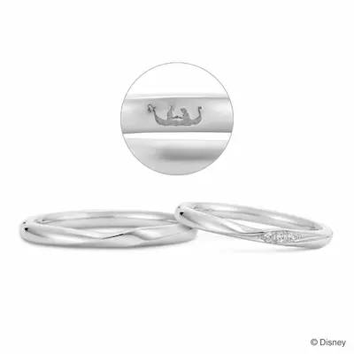 ケイウノ ブライダルの塔の上のラプンツェルの結婚指輪