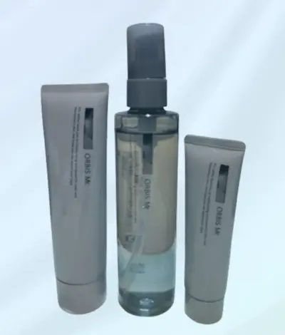 オルビス ミスターの洗顔料・化粧水・保湿クリームの3ステップ現品写真
