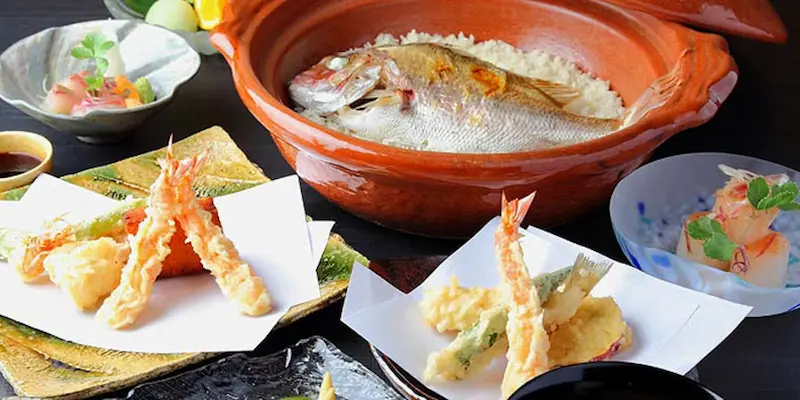 天ぷら・鯛めし 与太呂 本店のメニューの一例